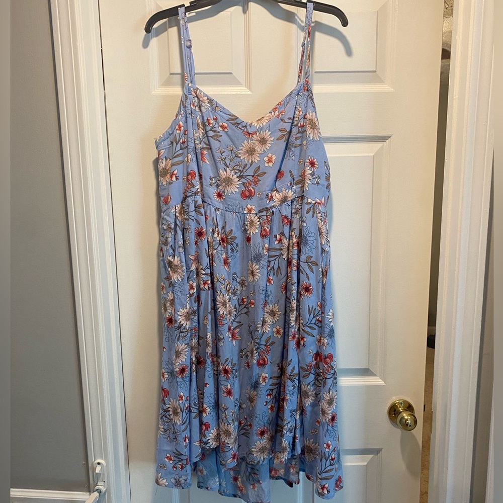 Torrid Size 2 (XXL/2X) Light Blue Floral Dress
